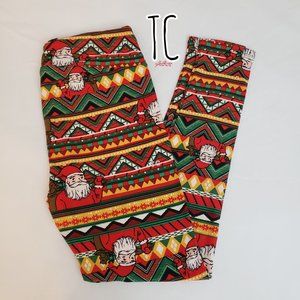 NWT LulaRoe Christmas 🎅 Santa Leggings Size TC